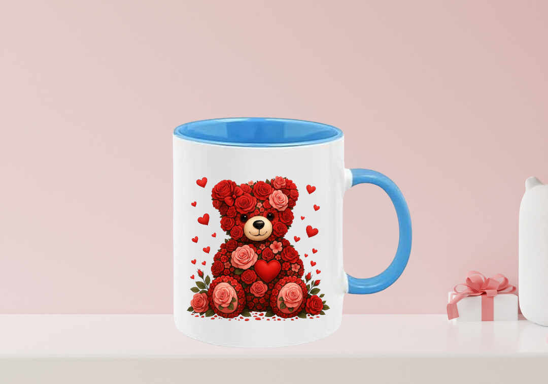 Tasse Ourson rouge Saint-Valentin