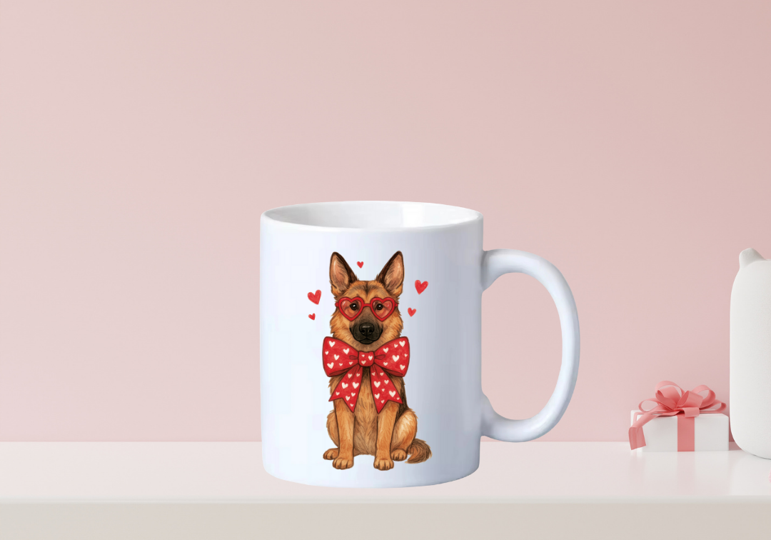 Tasse German Shepherd Saint Valentin