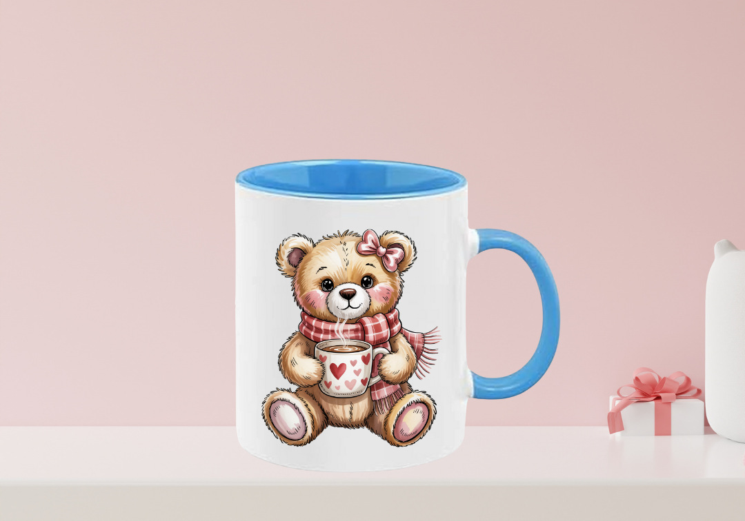 Tasse Ourson brun Saint-Valentin