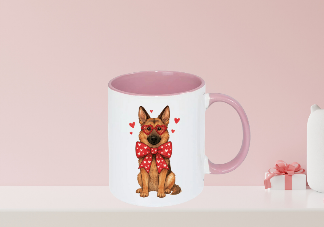 Tasse German Shepherd Saint Valentin