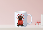 Tasse Labrador noir Saint-Valentin