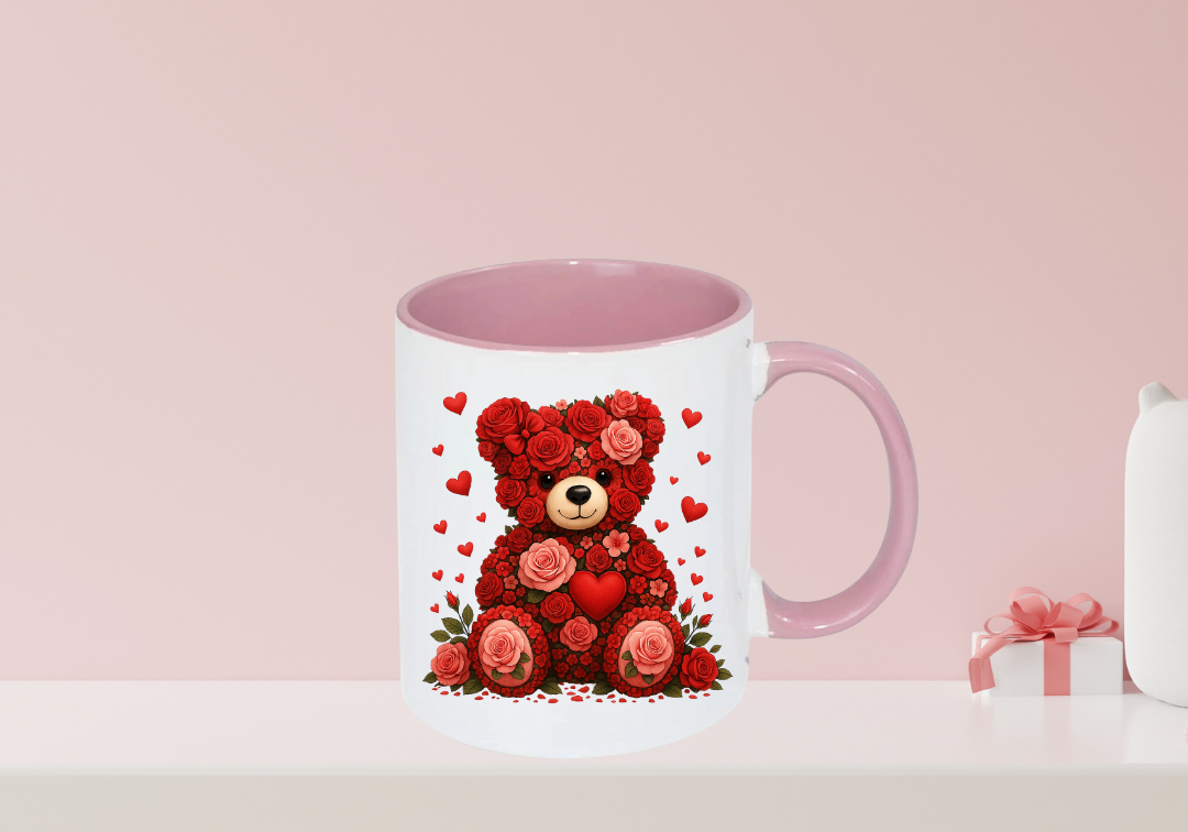 Tasse Ourson rouge Saint-Valentin