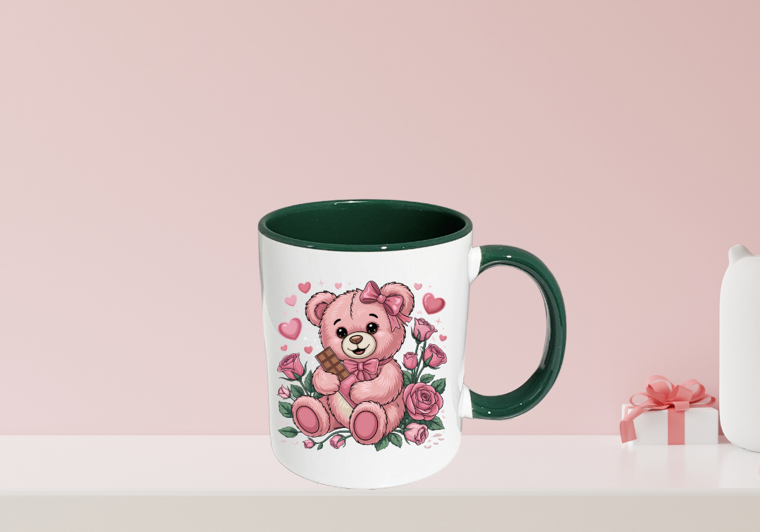 Tasse Ourson rose Saint-Valentin