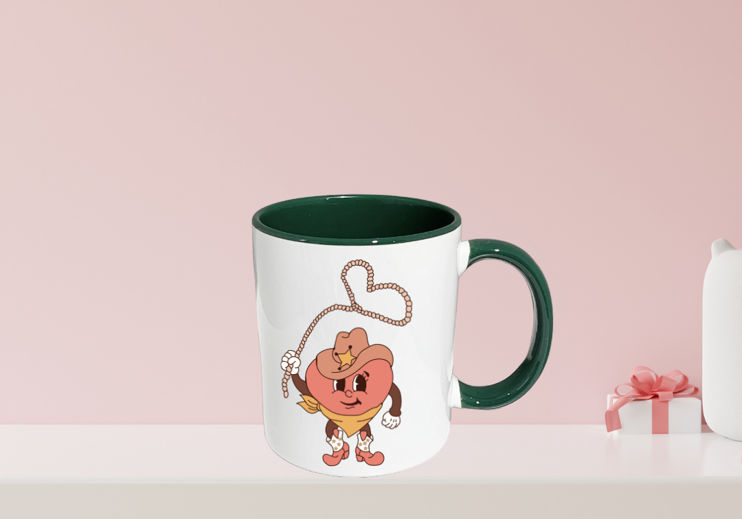Tasse Cœur lasso cowboy
