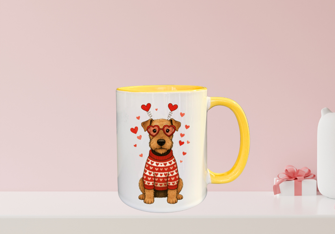 Tasse Airdale Terrier Saint-Valentin