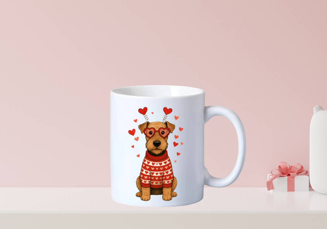 Tasse Airdale Terrier Saint-Valentin