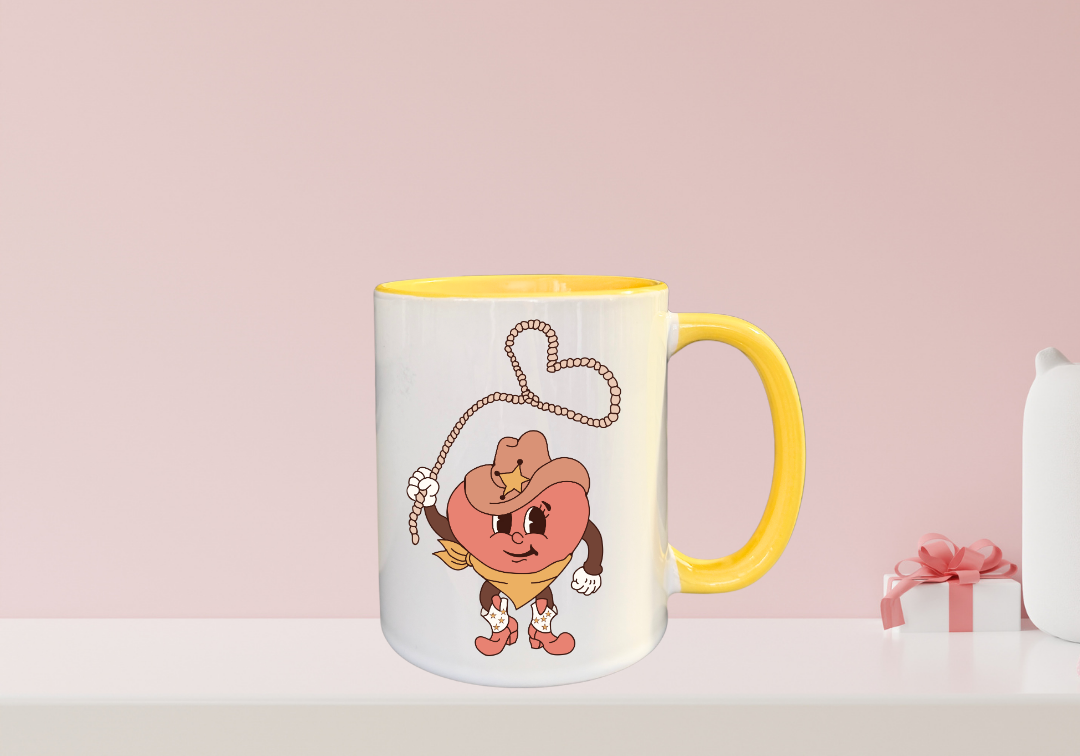 Tasse Cœur lasso cowboy