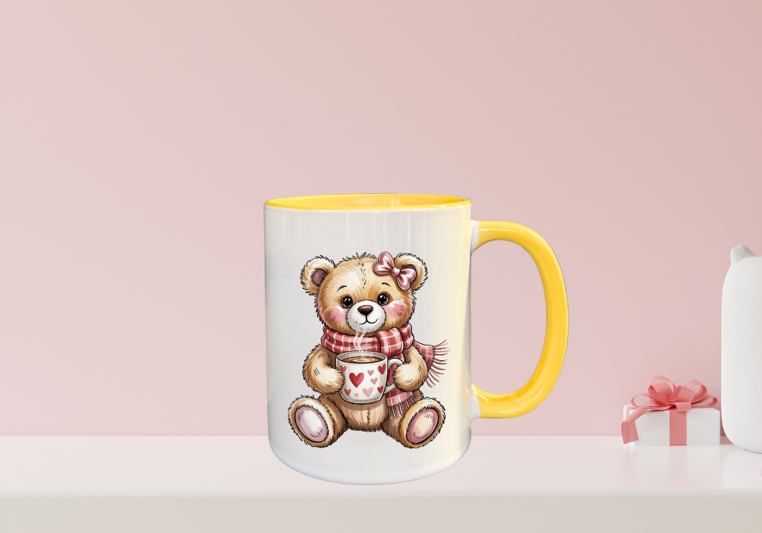Tasse Ourson brun Saint-Valentin