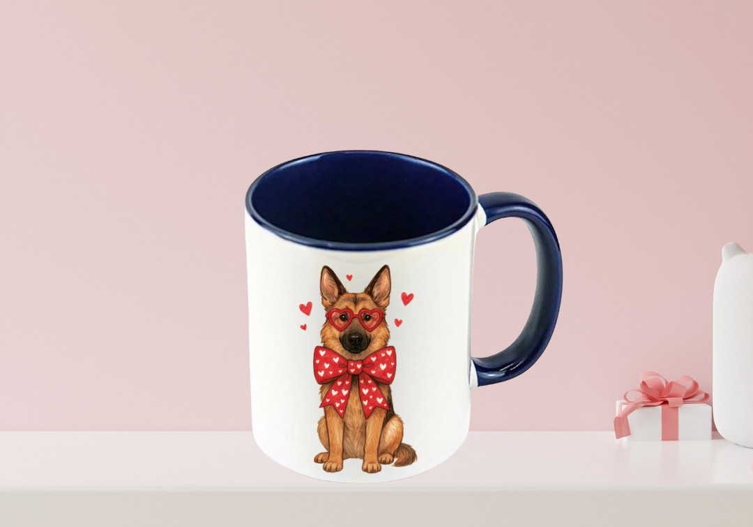 Tasse German Shepherd Saint Valentin