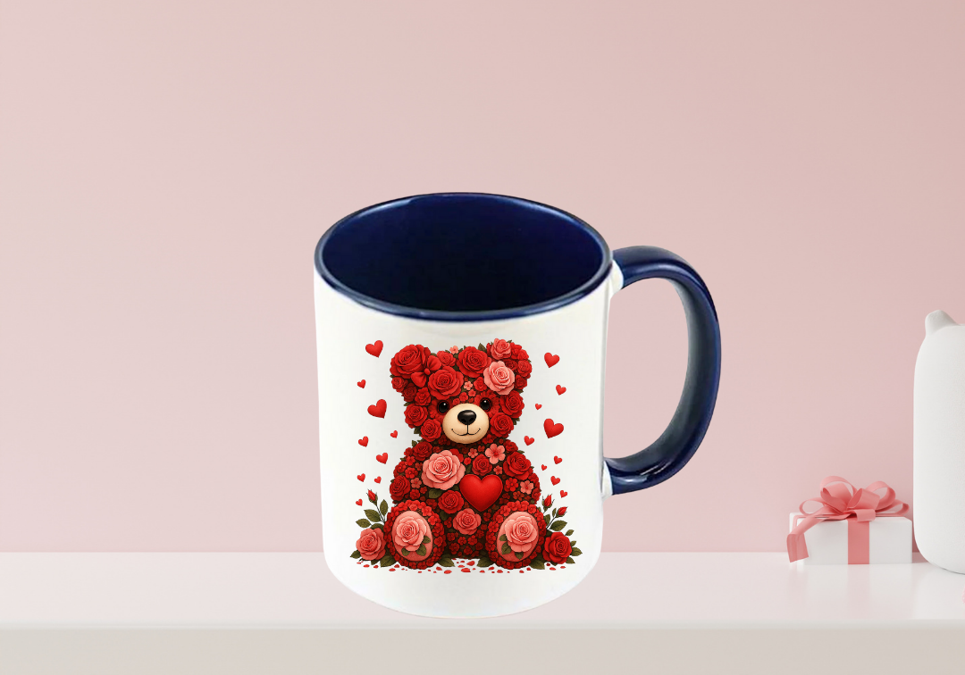 Tasse Ourson rouge Saint-Valentin