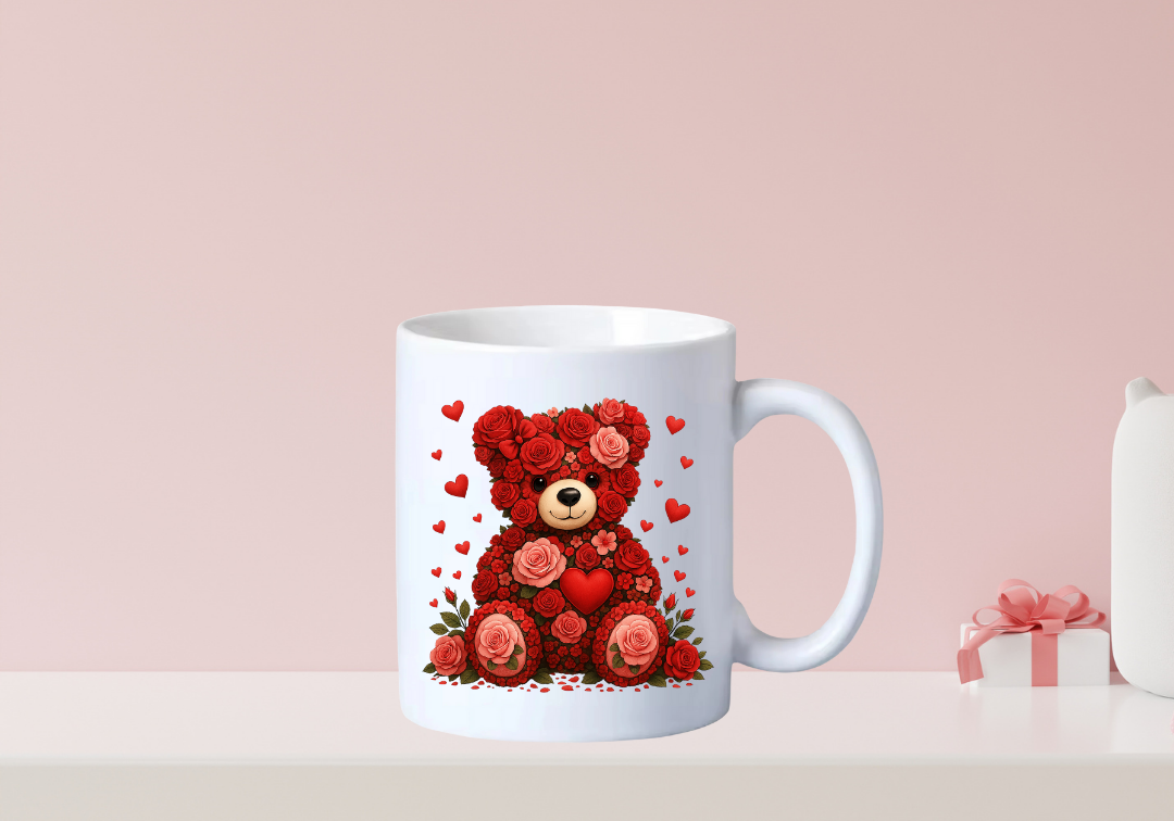 Tasse Ourson rouge Saint-Valentin