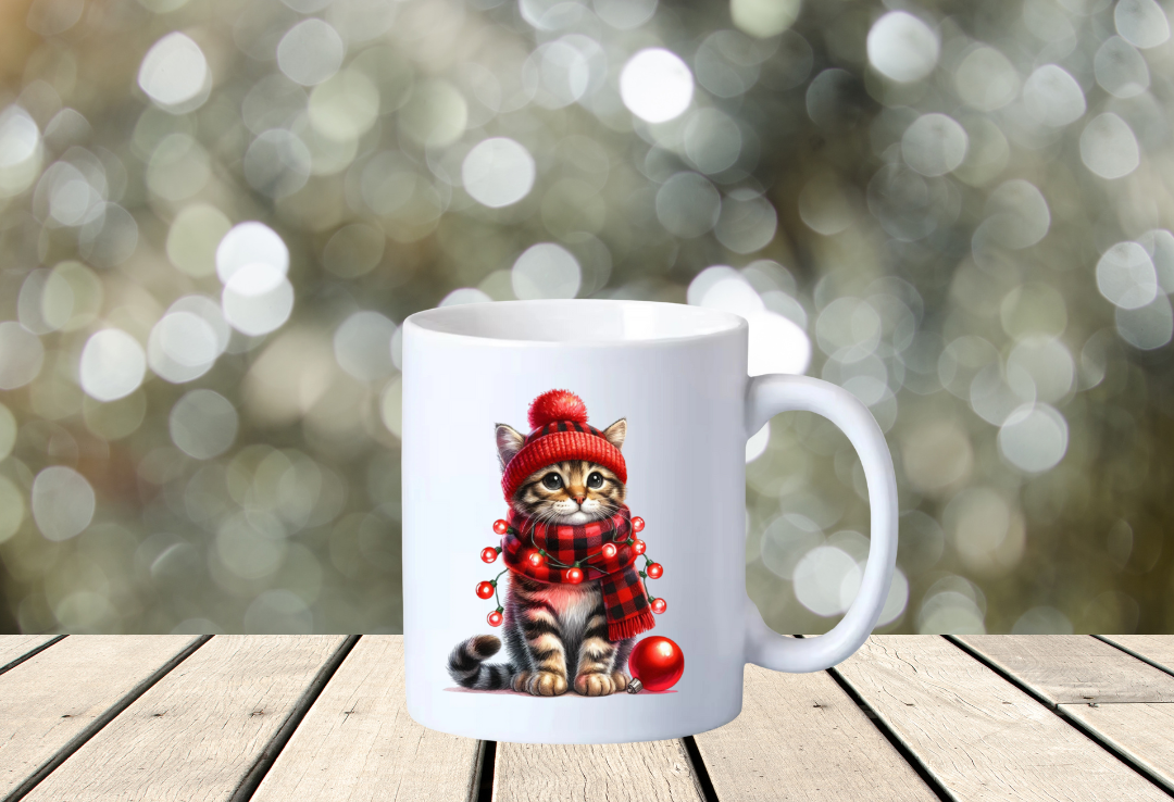 Tasse chat de Noël
