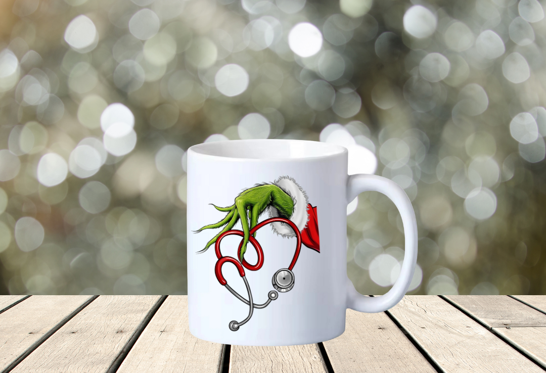 Tasse grinch infirmier.e