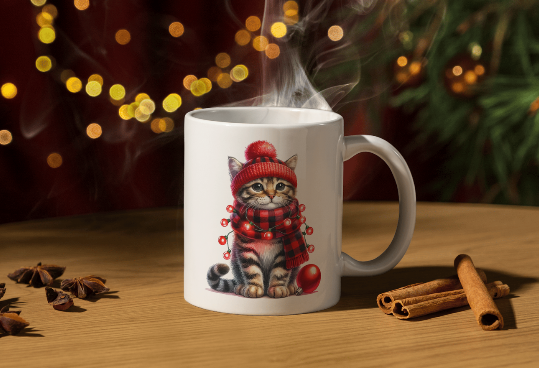 Tasse chat de Noël