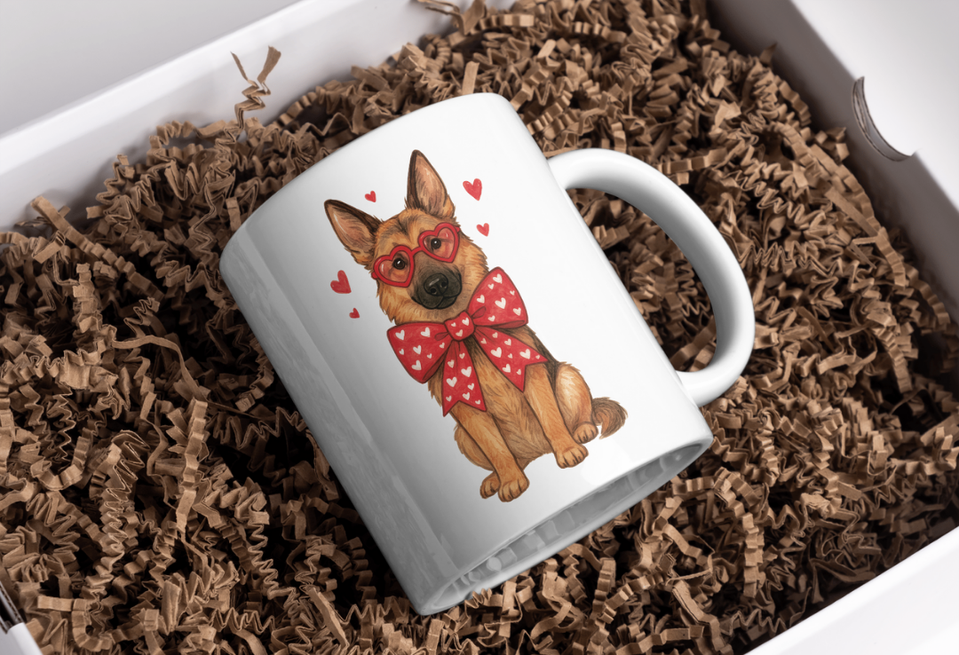 Tasse German Shepherd Saint Valentin