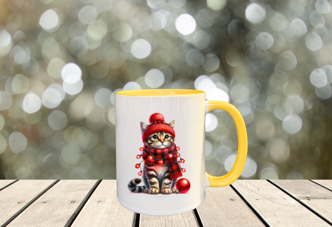 Tasse chat de Noël