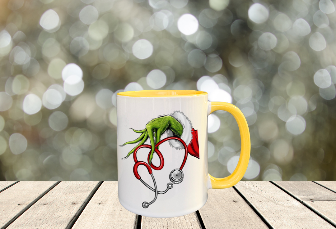 Tasse grinch infirmier.e