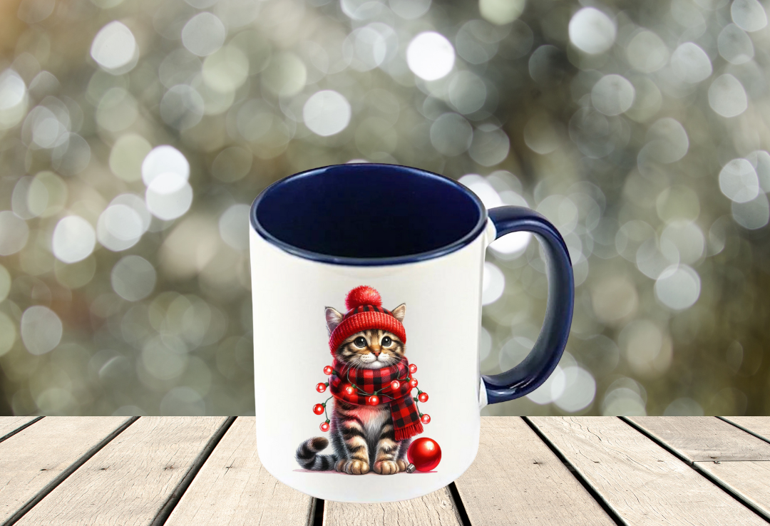 Tasse chat de Noël