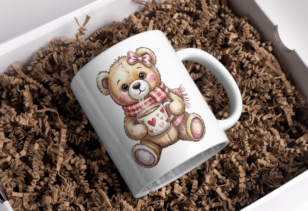 Tasse Ourson brun Saint-Valentin