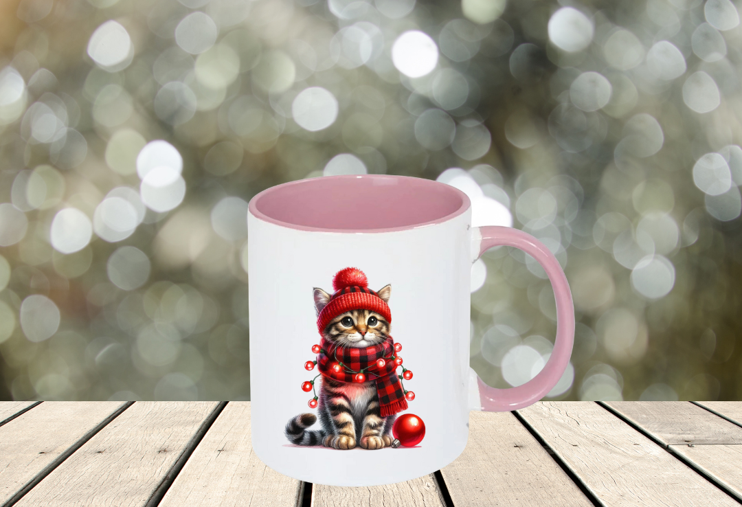 Tasse chat de Noël