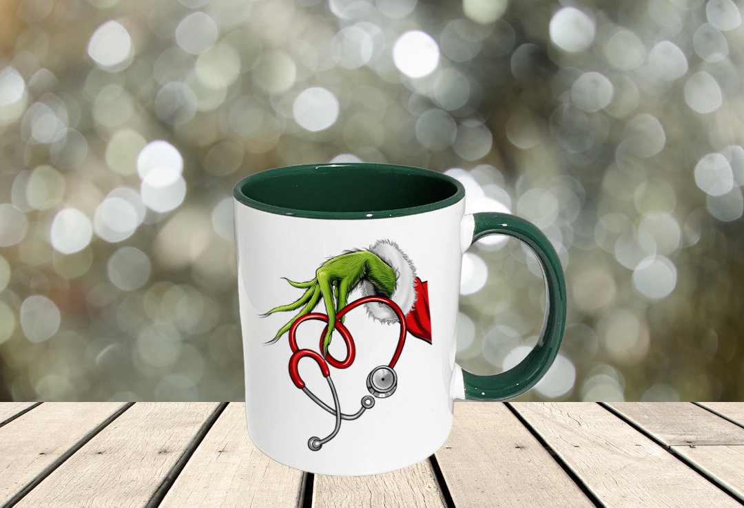 Tasse grinch infirmier.e